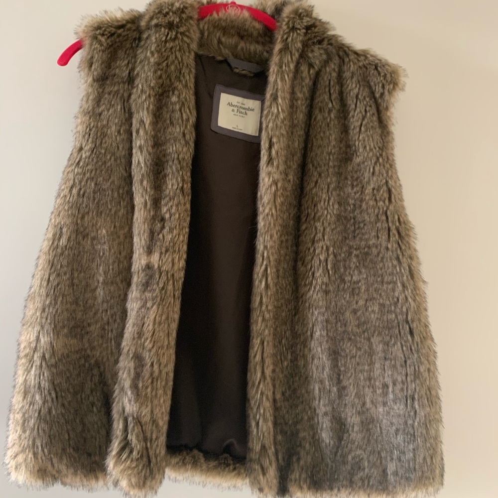 Abercrombie and Fitch Large fur vest
